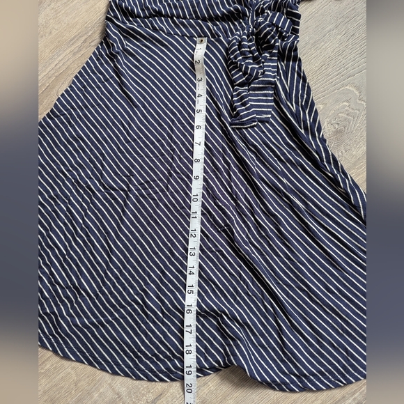 Rolla Coster Navy & White Striped Skater Dress Size M NWT - Picture 5 of 7